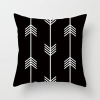 HKM-997779 Geometric Abstract Peach Skin Pillowcase for Living Room, Bedroom, and Study - 45x45cm