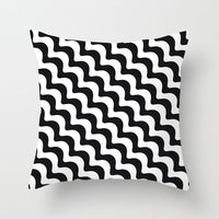 HKM-997779 Geometric Abstract Peach Skin Pillowcase for Living Room, Bedroom, and Study - 45x45cm
