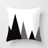 HKM-997779 Geometric Abstract Peach Skin Pillowcase for Living Room, Bedroom, and Study - 45x45cm
