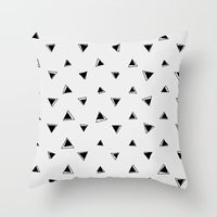 HKM-997779 Geometric Abstract Peach Skin Pillowcase for Living Room, Bedroom, and Study - 45x45cm
