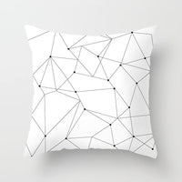 HKM-997779 Geometric Abstract Peach Skin Pillowcase for Living Room, Bedroom, and Study - 45x45cm