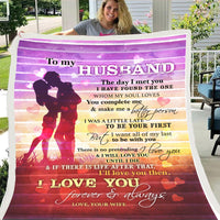 HKM-997971 Cozy Flannel Fleece Blanket with Inspirational Message for Daughter, Son, or Wife - 3 Sizes Available