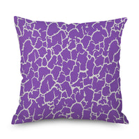 HKM-998035 Purple Series Geometric Pattern Linen Pillowcase 45x45 CM