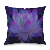 HKM-998035 Purple Series Geometric Pattern Linen Pillowcase 45x45 CM