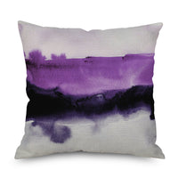 HKM-998035 Purple Series Geometric Pattern Linen Pillowcase 45x45 CM