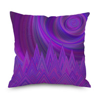 HKM-998035 Purple Series Geometric Pattern Linen Pillowcase 45x45 CM