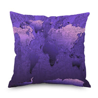 HKM-998035 Purple Series Geometric Pattern Linen Pillowcase 45x45 CM