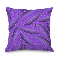 HKM-998035 Purple Series Geometric Pattern Linen Pillowcase 45x45 CM
