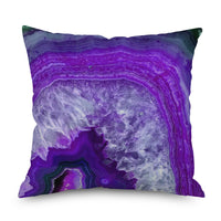 HKM-998035 Purple Series Geometric Pattern Linen Pillowcase 45x45 CM
