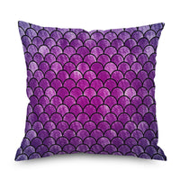 HKM-998035 Purple Series Geometric Pattern Linen Pillowcase 45x45 CM