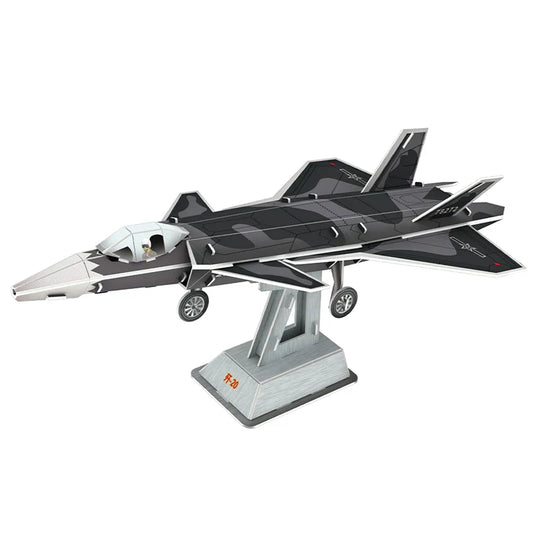 HKM-998227 3D Educational Aircraft Carrier Puzzle Model for Kids, DIY Cardboard Building Toy, Unisex Ages 2-6