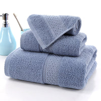 HKM-998227 Long-Staple Cotton Jacquard Towel Set with Absorbent Face Towel and Square Scarf