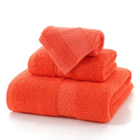 HKM-998227 Long-Staple Cotton Jacquard Towel Set with Absorbent Face Towel and Square Scarf