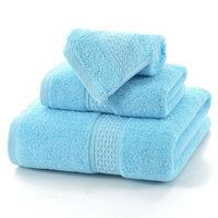 HKM-998227 Long-Staple Cotton Jacquard Towel Set with Absorbent Face Towel and Square Scarf