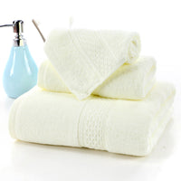 HKM-998227 Long-Staple Cotton Jacquard Towel Set with Absorbent Face Towel and Square Scarf