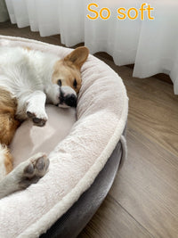HKM-998291 Warm Plush Dog Mat for Cozy Winter Comfort - Gray, Multiple Sizes Available