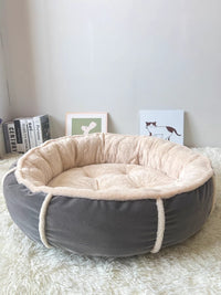 HKM-998291 Warm Plush Dog Mat for Cozy Winter Comfort - Gray, Multiple Sizes Available