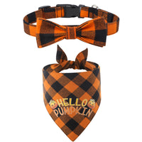 HKM-998355 Dog Collar Bib Combination Pet Slobber Bow