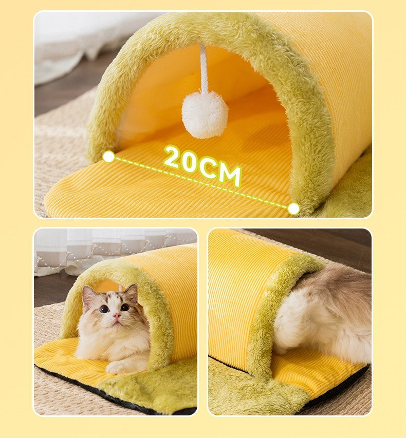 HKM-998483 Cozy Arctic Velvet Pet Nest with Detachable Washable Design - Available in Multiple Sizes