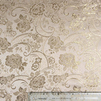HKM-998483 Polyester Gold and Silver Jacquard Fabric, 150D Density, 130g/㎡, 150cm Width