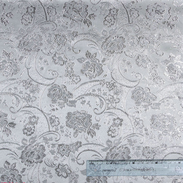 HKM-998483 Polyester Gold and Silver Jacquard Fabric, 150D Density, 130g/㎡, 150cm Width