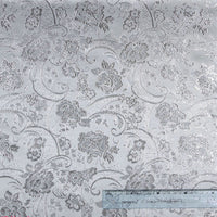 HKM-998483 Polyester Gold and Silver Jacquard Fabric, 150D Density, 130g/㎡, 150cm Width