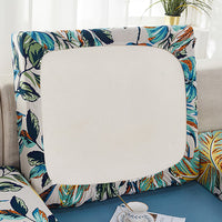 HKM-998547 Rainforest Leaves Stretch Sofa Seat Cover - Dustproof & Modern Design in Multiple Sizes