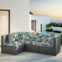 HKM-998547 Rainforest Leaves Stretch Sofa Seat Cover - Dustproof & Modern Design in Multiple Sizes