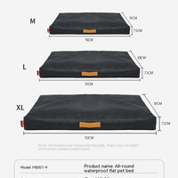 HKM-998611 Dark Gray Scratch-Resistant Non-Slip Kennel Bed Sponge Pet House, Multiple Sizes Available