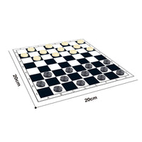 HKM-998611 Foldable Educational 2 in 1 Chess and Draughts Game for Kids - Compact Design for Play at Home