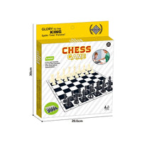 HKM-998611 Foldable Educational 2 in 1 Chess and Draughts Game for Kids - Compact Design for Play at Home