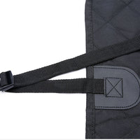 HKM-998675 Durable Dog Car Seat Cover with Mesh Windows, Anti-Skid Design, Waterproof Protection and Safety Harness for Travel