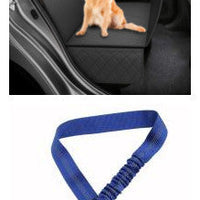 HKM-998675 Durable Dog Car Seat Cover with Mesh Windows, Anti-Skid Design, Waterproof Protection and Safety Harness for Travel