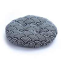 HKM-998867 Lattice Pattern Fabric Tatami Futon - Available in Multiple Round Sizes