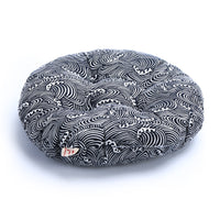 HKM-998867 Lattice Pattern Fabric Tatami Futon - Available in Multiple Round Sizes