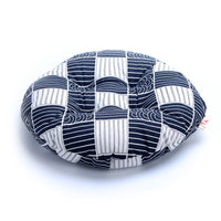 HKM-998867 Lattice Pattern Fabric Tatami Futon - Available in Multiple Round Sizes