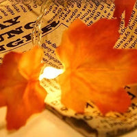 HKM-998931 Maple Leaf Pumpkin LED Light String for Thanksgiving Decorations