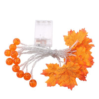 HKM-998931 Maple Leaf Pumpkin LED Light String for Thanksgiving Decorations