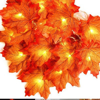 HKM-998931 Maple Leaf Pumpkin LED Light String for Thanksgiving Decorations