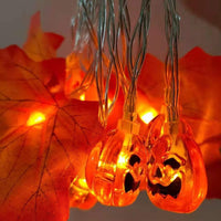 HKM-998931 Maple Leaf Pumpkin LED Light String for Thanksgiving Decorations