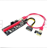 HKM-998995 1X to 16X PCI-E Extension Cable for Graphics Card - Black Gold Gang 009S - 60cm Length