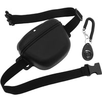 HKM-998995 Portable Silicone Dog Training Waist Bag - Solid Color Options with Belt - 80ml Capacity