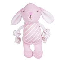HKM-999123 Plush Molar Dog Toy - Bite-Resistant Cloud Velvet Rabbit, Pig, & Bear Designs