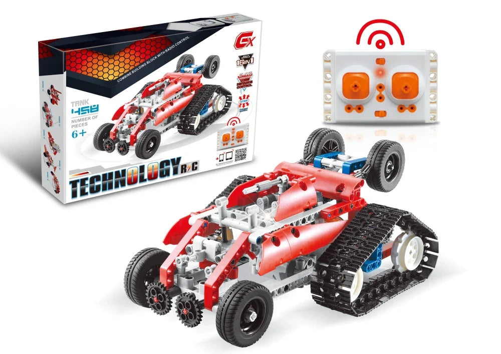 HKM-999379 DIY Assembly Remote Control Robot Puzzle Set - 3 in 1 STEM Building Blocks for Ages 6+