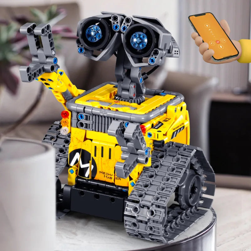 HKM-999379 DIY Assembly Remote Control Robot Puzzle Set - 3 in 1 STEM Building Blocks for Ages 6+