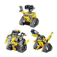 HKM-999379 DIY Assembly Remote Control Robot Puzzle Set - 3 in 1 STEM Building Blocks for Ages 6+