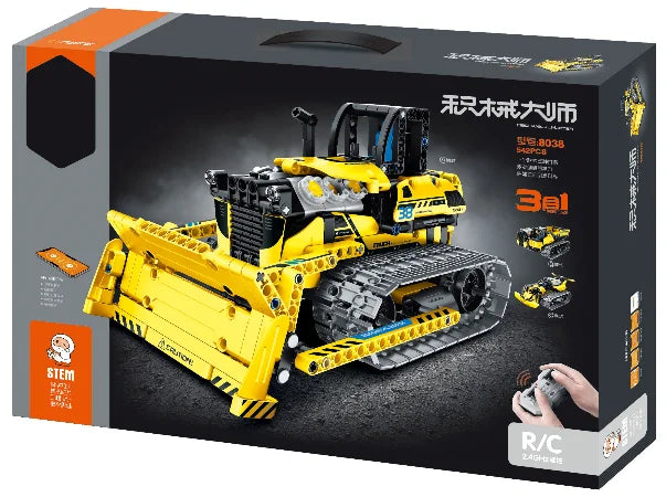HKM-999379 DIY Assembly Remote Control Robot Puzzle Set - 3 in 1 STEM Building Blocks for Ages 6+