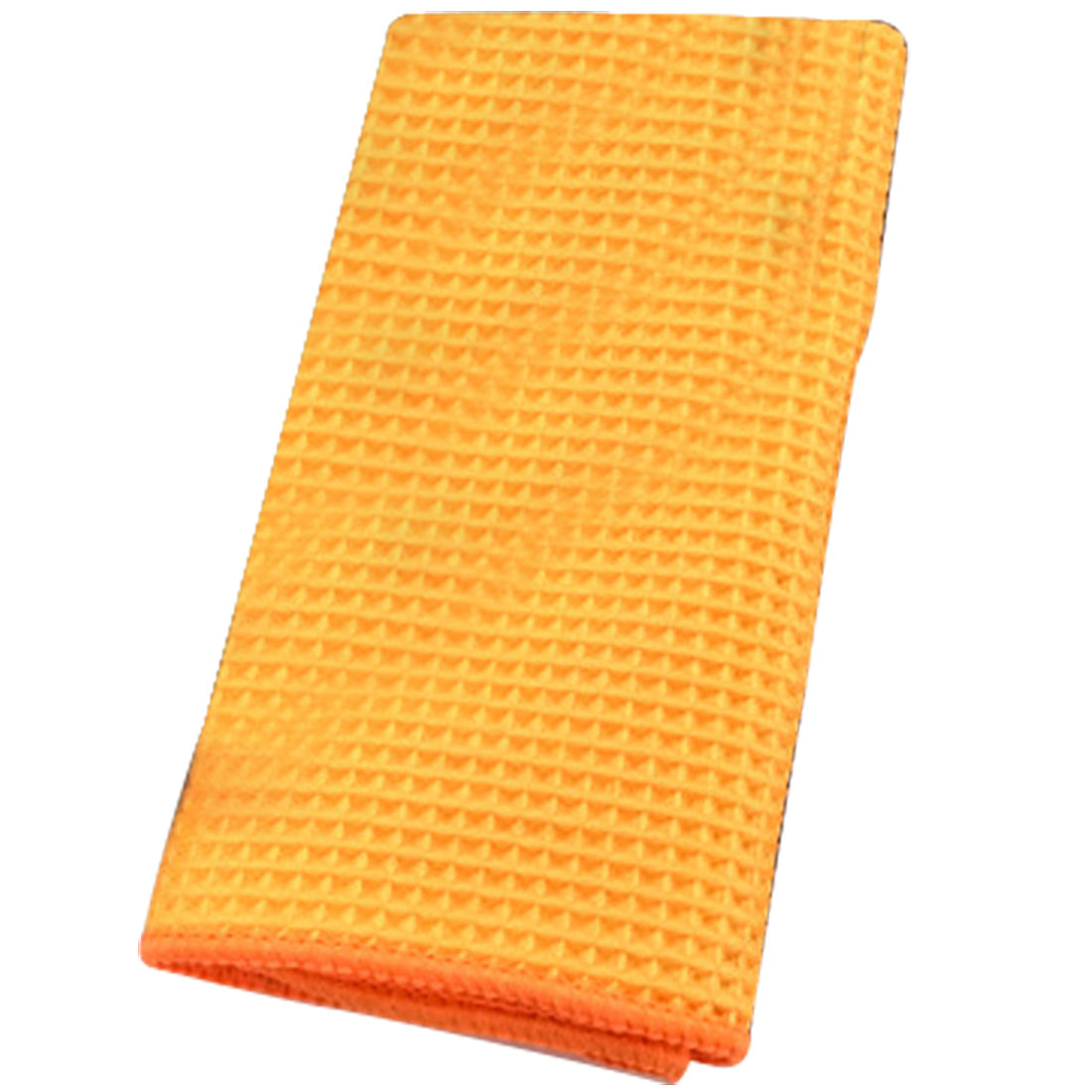 HKM-999379 Microfiber Car Wash Towel - Ultra Absorbent Wafer Style, Soft and Scratch-Free, 40x40cm, Orange/Gray