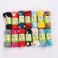 HKM-999571 Cozy Double-Sided Fleece Blanket for Pets - Warm and Soft Cat & Dog Paw Design 100x70CM, 140x100CM, 70x60CM, 60x40CM