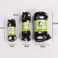 HKM-999571 Cozy Double-Sided Fleece Blanket for Pets - Warm and Soft Cat & Dog Paw Design 100x70CM, 140x100CM, 70x60CM, 60x40CM